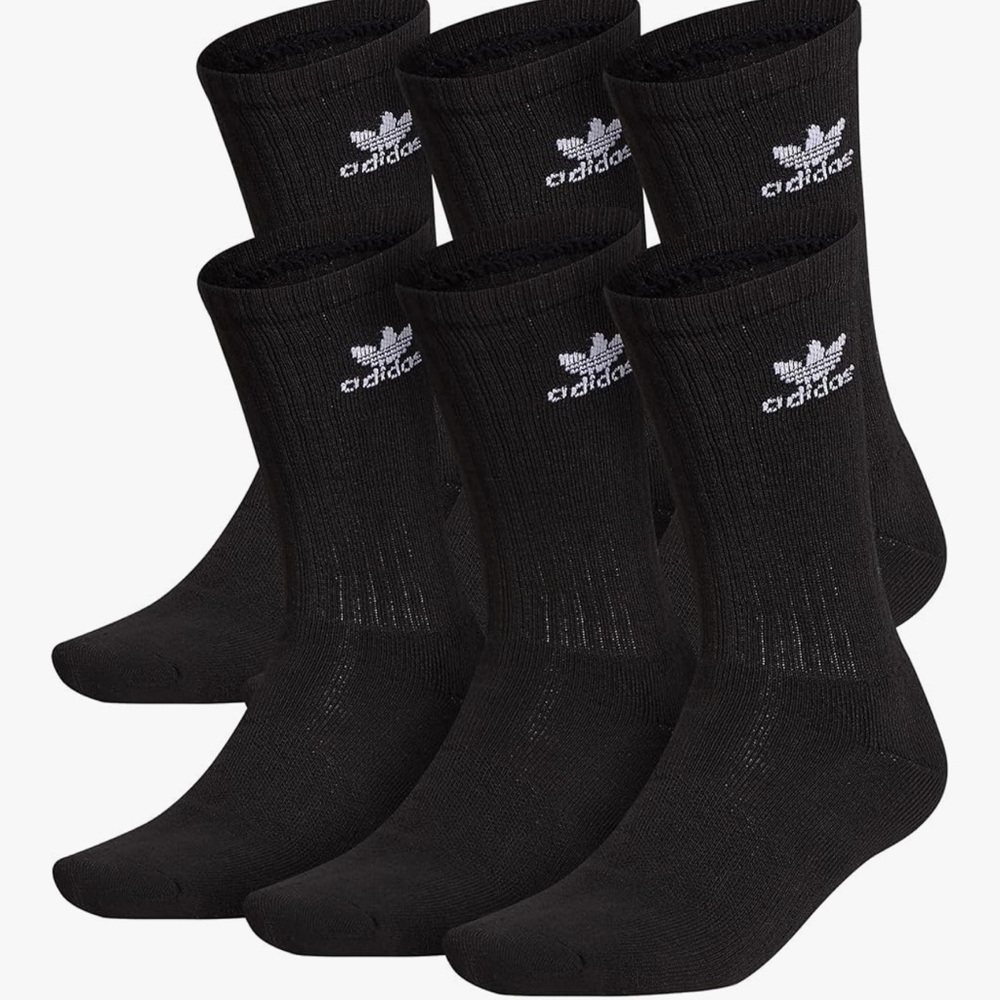 Adidas Black Athletic Socks Performance Comfort